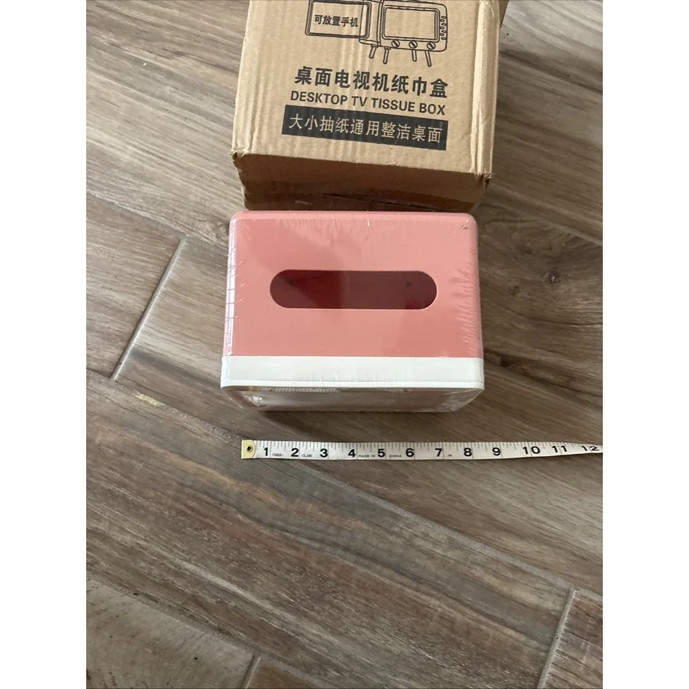 Retro TV Phone Holder‎ & Tissue Box NEW in Box
